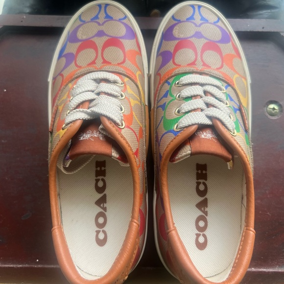 Coach Citysole Skate Multi Color Signature Sneaker Shoes Size 5.5 new - Picture 5 of 6